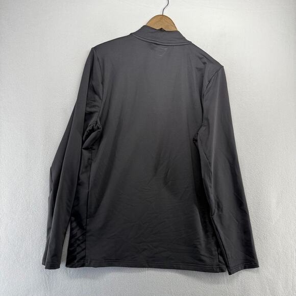 Gymshark Sport Stripe 1/4 Zip Pullover Shirt Men's XL Gray Spellout Workout Gym - Picture 7 of 12